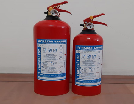 1 ve 2 Kg’lık Yangın Söndürme Tüpü